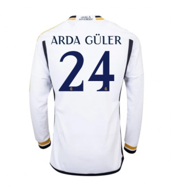 Real Madrid Arda Guler #24 Replica Home Stadium Shirt 2023-24 Long Sleeve